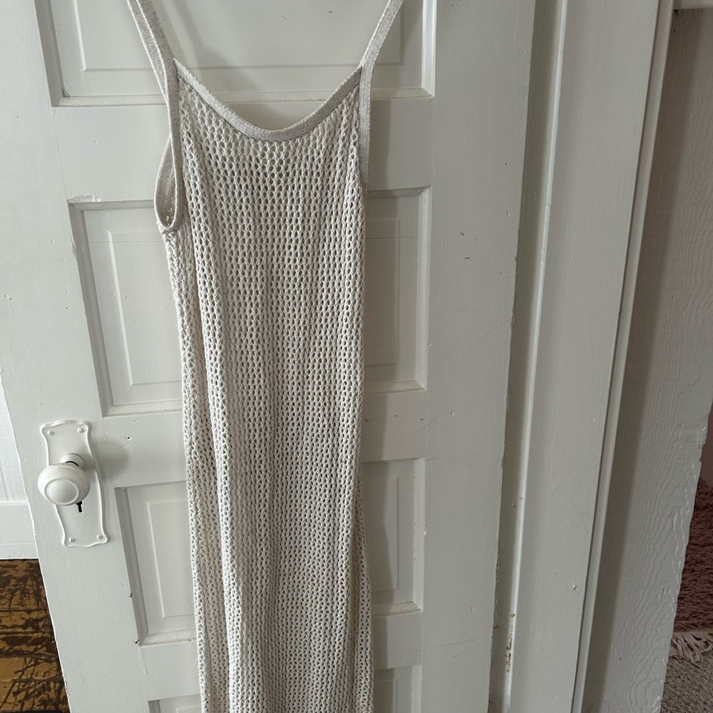 Aerie Cream Knit dress